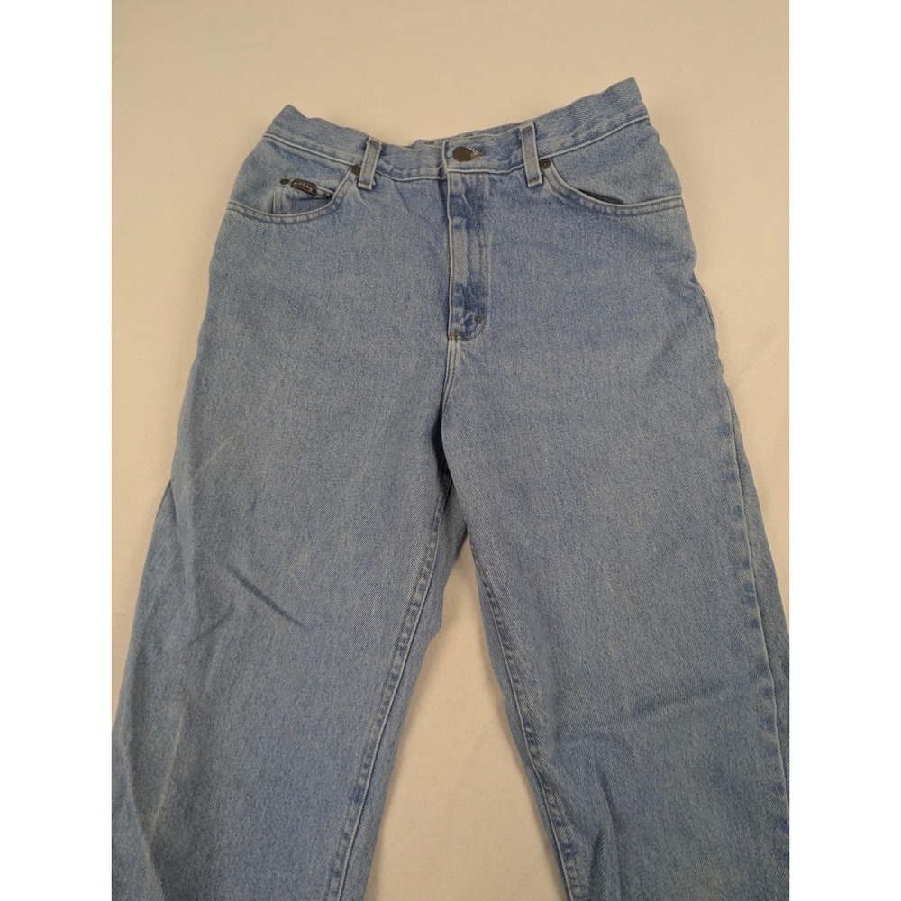 Riders by Lee Light Wash High Waisted Mom Jeans Tapered Leg Blue Denim 28x29 - Picture 6 of 14